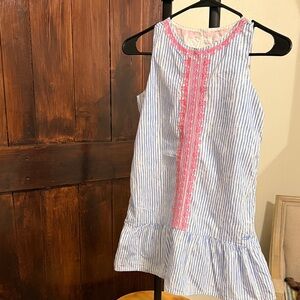 🐳 Vineyard Vines Blue and Pink Striped Kids dress